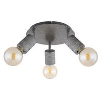 DECKENSTRAHLER 28/16 cm   - Silberfarben, Basics, Metall (28/16cm) - Globo