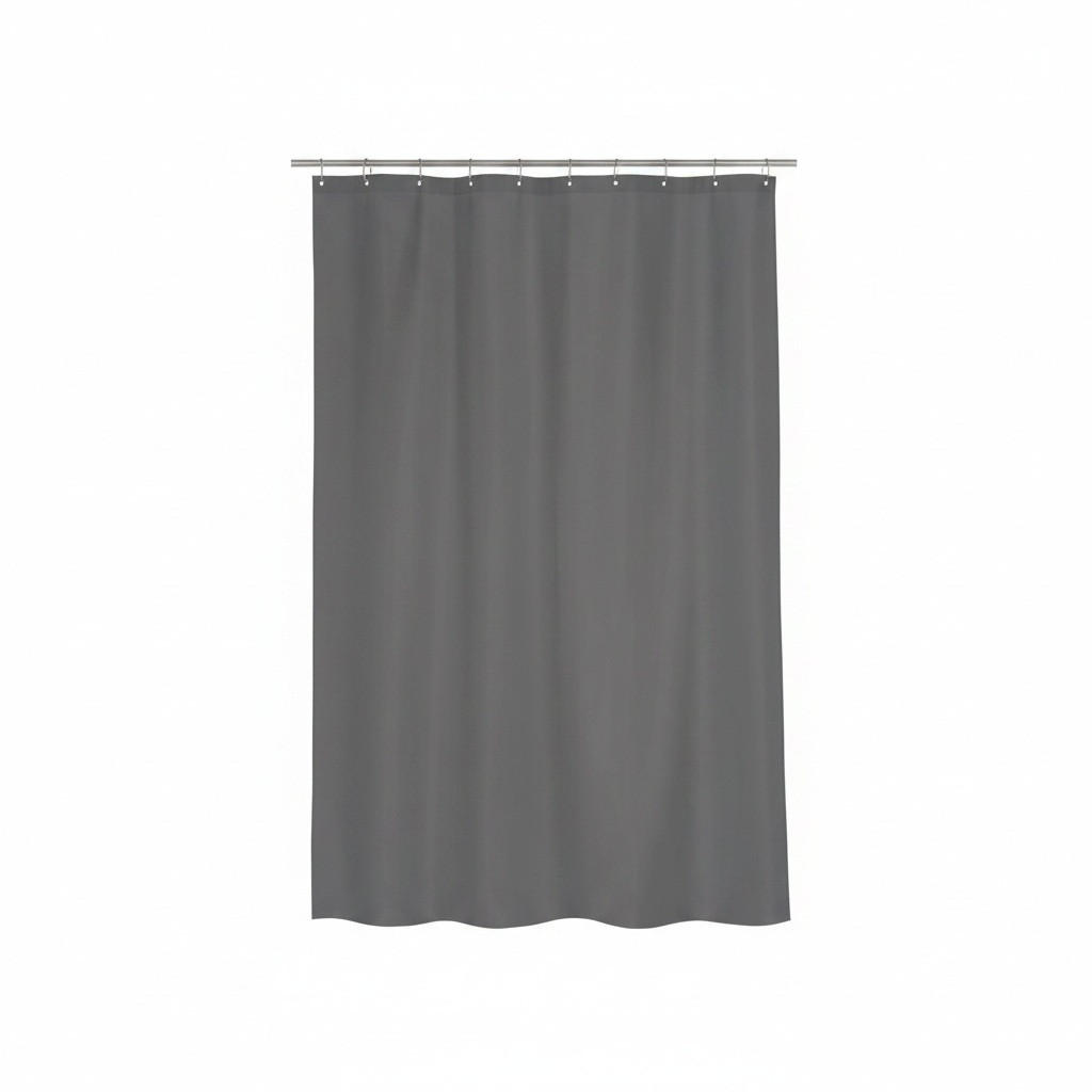 DUSCHVORHANG 180/200 cm  - Dunkelblau, Basics, Textil (180/200cm) - MSV