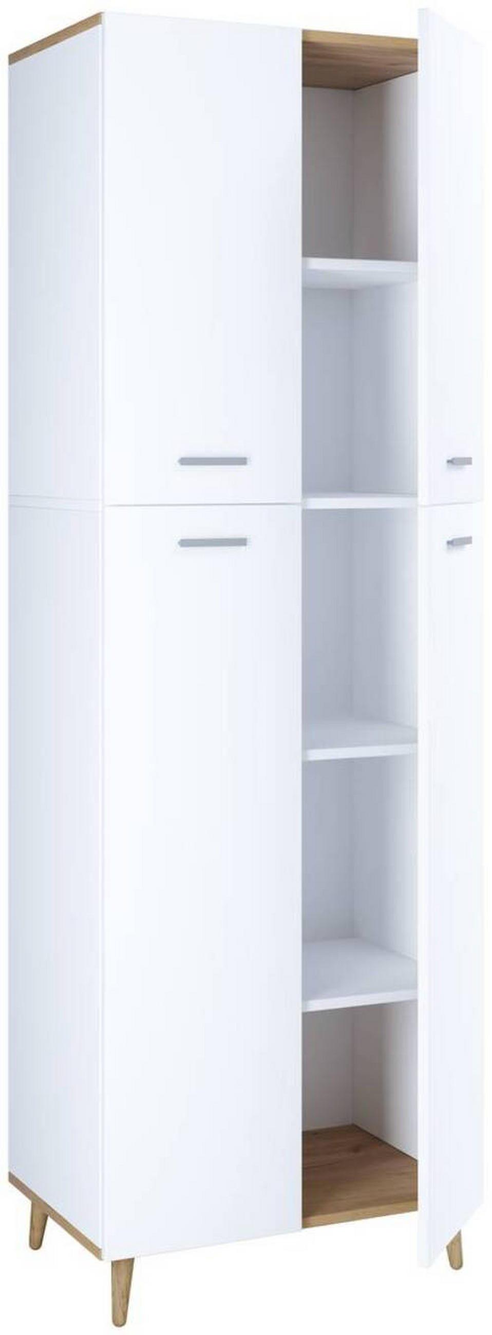 MEHRZWECKSCHRANK 60/184/39 cm  in Weiß, Honigeiche  - Honigeiche/Weiß, MODERN, Holzwerkstoff/Kunststoff (60/184/39cm) - MID.YOU