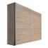 SCHWEBETÜRENSCHRANK 2-türig Sonoma Eiche - Alufarben/Sonoma Eiche, KONVENTIONELL, Holzwerkstoff/Metall (250/216/68cm) - Hom`in
