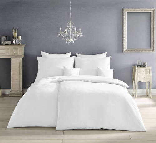 BETTWÄSCHE Satin 200/220 cm  - Silberfarben, Basics, Textil (200/220cm) - Fleuresse