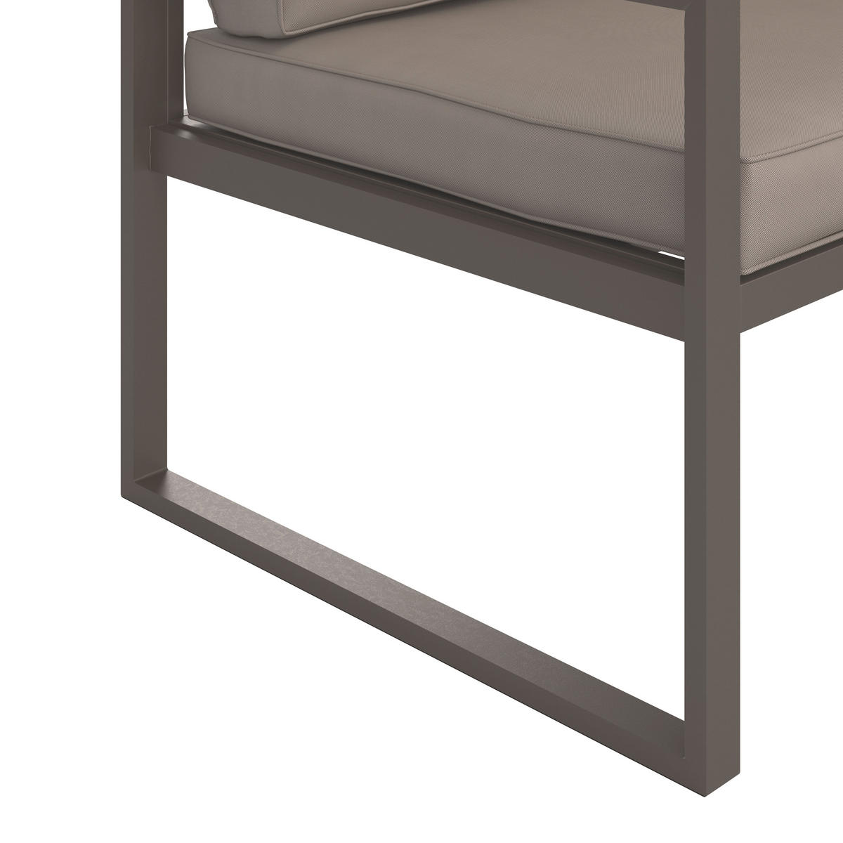 VRTNA GARNITURA   metal, plastika  smeđa    - smeđa, Moderno, metal/plastika (176/240,5cm) - Ambia Garden