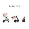 BUGGY  Uptown  Rosa  - Schwarz/Rosa, Basics, Textil/Metall (60/106/95cm) - Hauck