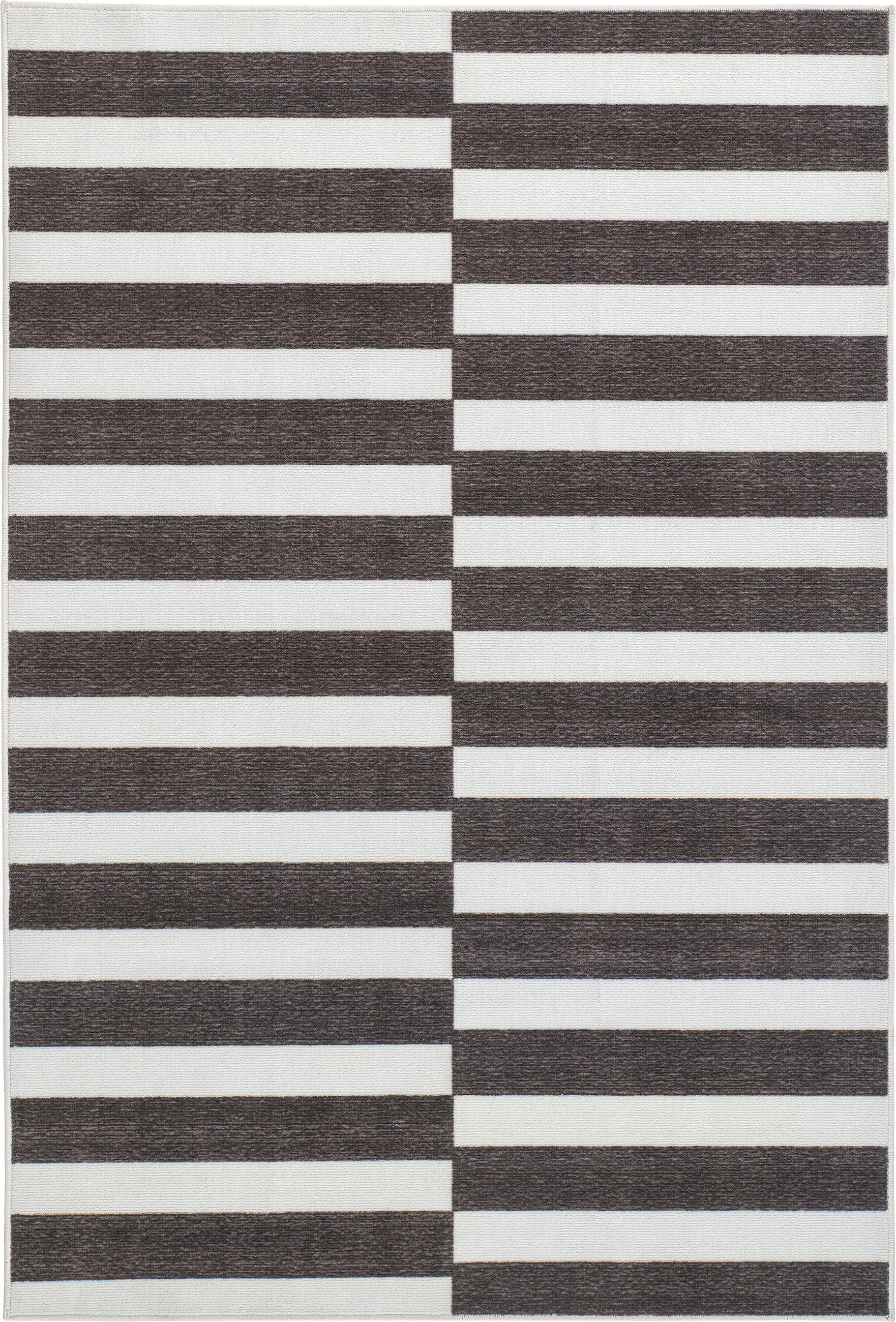 TUFTTEPPICH 130/190 cm MESIO STRIDER, waschbar Schwarz, Grauweiß rechteckig  - Grauweiß/Schwarz, Design, Kunststoff/Textil (130/190cm) - Lindorug