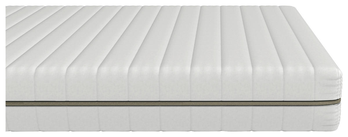KOMFORTSCHAUMMATRATZE 80/200 cm, Höhe ca.: 16 cm, H2 + H3 = mittel + fest, 7-Zonen - Weiß, Basics, Textil (80/200cm) - Chameo