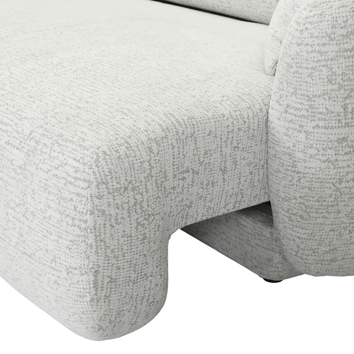 ECKSOFA Creme, Beige Flachgewebe Zierkissen, Rücken echt, Sitztiefenverstellung  - Beige/Creme, MODERN, Kunststoff/Textil (162/275cm) - Carryhome