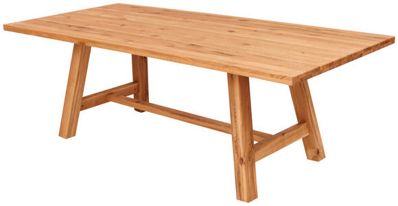 ESSTISCH Wildeiche massiv rechteckig Wildeiche  - Wildeiche, ROMANTIK / LANDHAUS, Holz (220/100/75cm) - Linea Natura