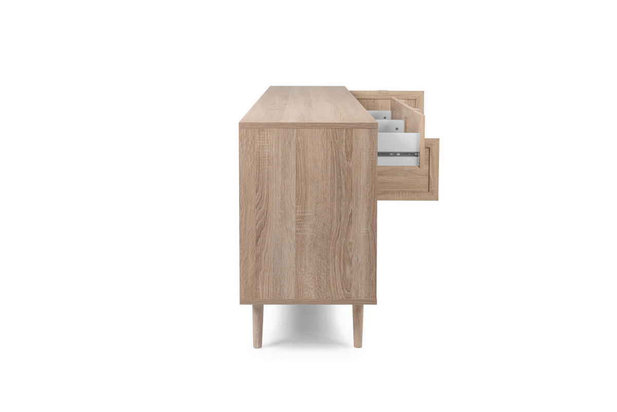 SIDEBOARD  in 180/71/40 cm  - Sonoma Eiche, Natur, Holz/Holzwerkstoff (180/71/40cm) - MID.YOU