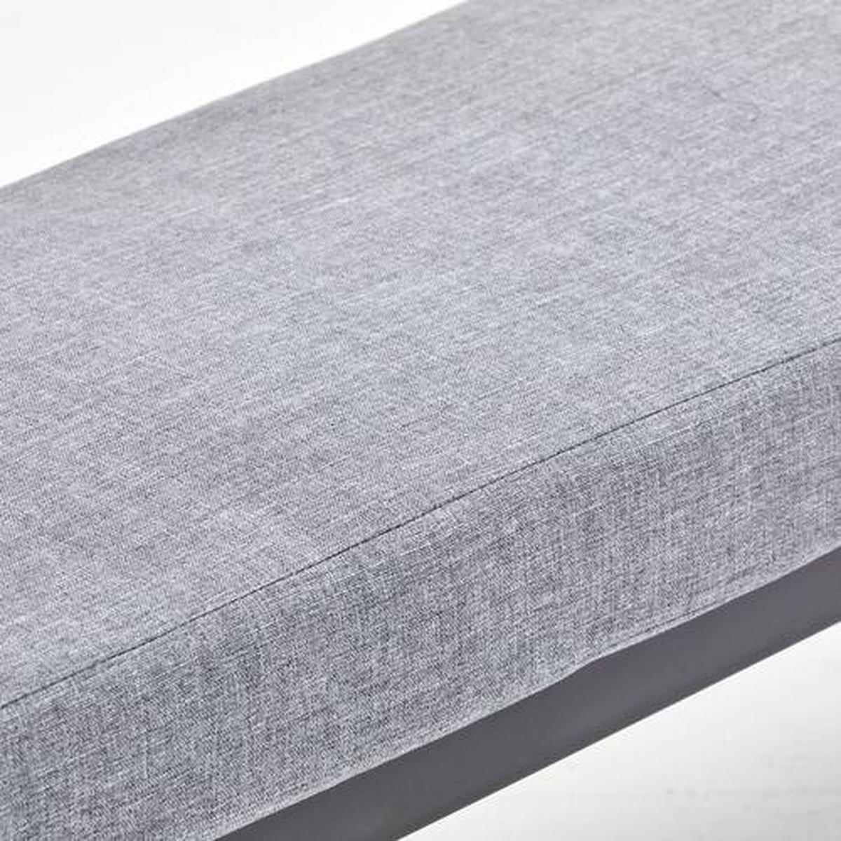 GARTENBANK 110/37/34 cm  Stahl  - Dunkelgrau/Grau, MODERN, Textil/Metall (110/37/34cm) - Ambia Garden
