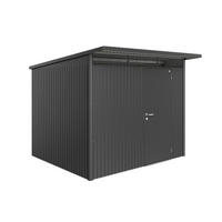 GERÄTEHAUS 260/218/260 cm  - Dunkelgrau, Basics, Metall (260/218/260cm) - Biohort