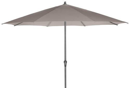 SONNENSCHIRM  350/350 cm  - Taupe/Anthrazit, KONVENTIONELL, Textil/Metall (350/350cm) - Siena Garden