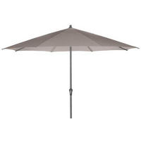 SONNENSCHIRM  350/350 cm  - Taupe/Anthrazit, KONVENTIONELL, Textil/Metall (350/350cm) - Siena Garden