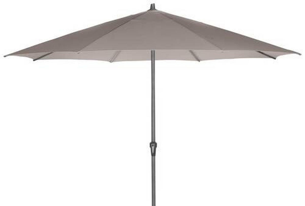 SONNENSCHIRM  350/350 cm  - Taupe/Anthrazit, KONVENTIONELL, Textil/Metall (350/350cm) - Siena Garden