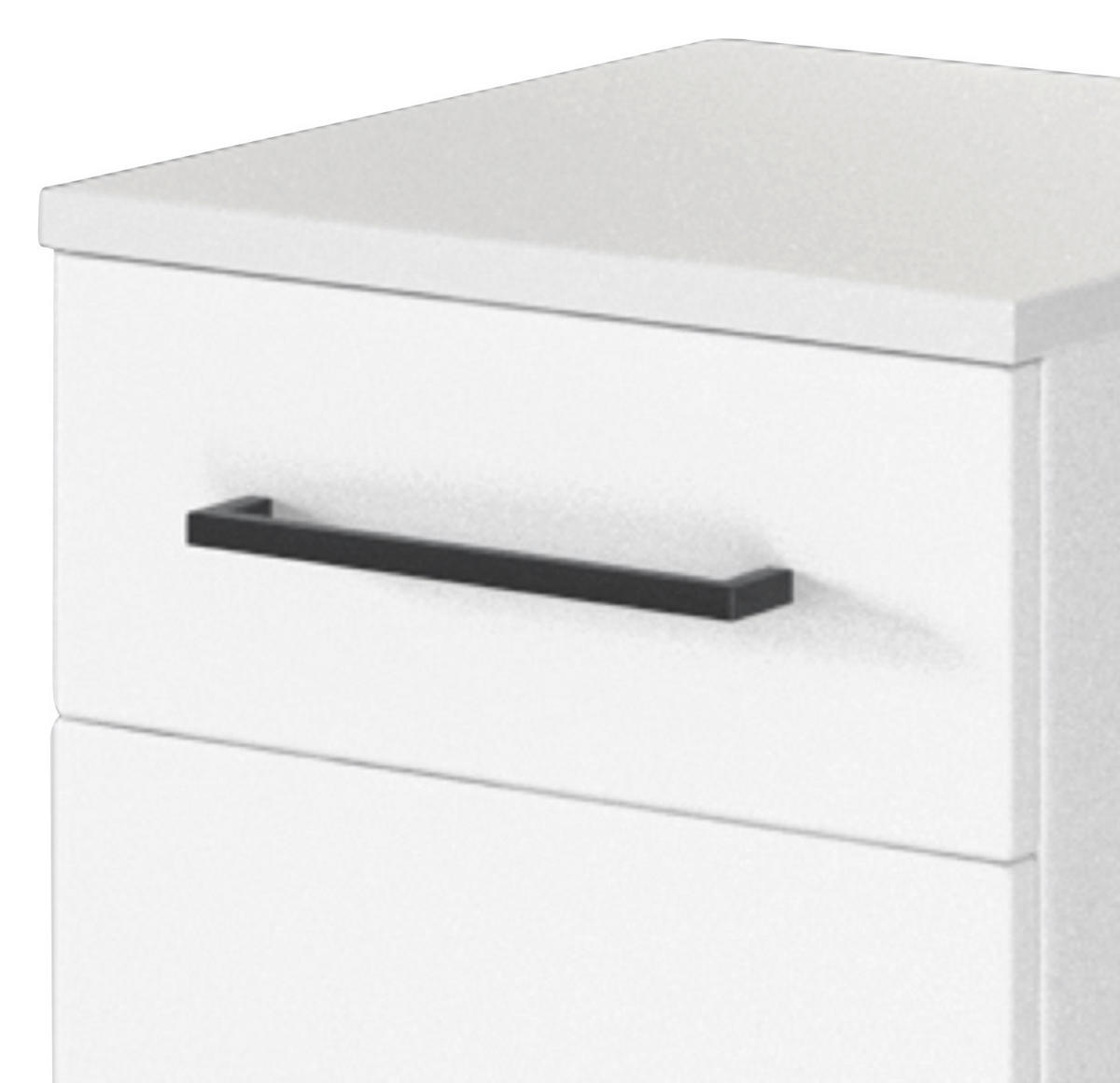 UNTERSCHRANK 30/79/35 cm   - Schwarz/Weiß, KONVENTIONELL, Holzwerkstoff/Kunststoff (30/79/35cm) - Held