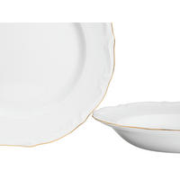 SERVIS Maria Theresia Gold 18 delar  - vit/guldfärgad, Basics, keramik (36,5/30,5/30cm) - Creatable