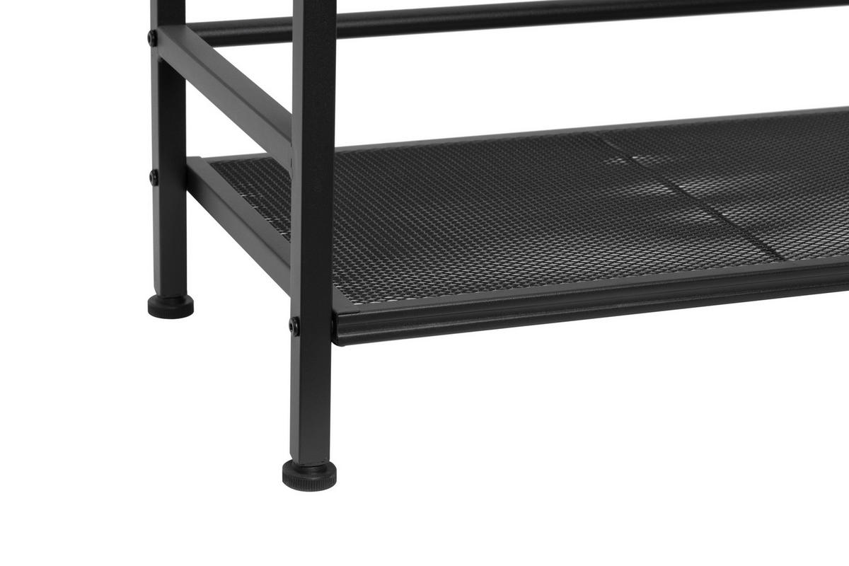 SCHUHREGAL 59/70/30 cm  - Schwarz/Weiß, MODERN, Metall (59/70/30cm) - PBJ