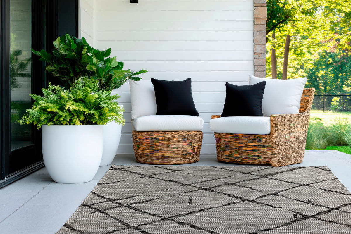 WEBTEPPICH 120/170 cm Sydney Grau rechteckig  - Grau, Basics, Kunststoff (120/170cm) - Novel