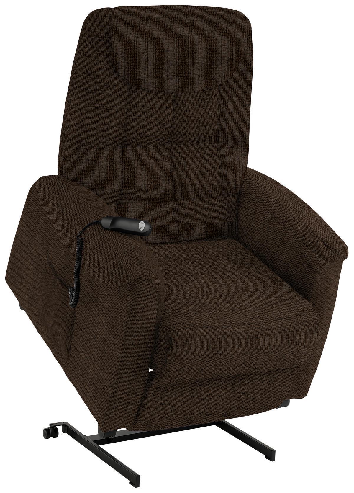 FERNSEHSESSEL in Mikrofaser Braun  - Schwarz/Braun, KONVENTIONELL, Kunststoff/Textil (83/113/92cm) - Xora