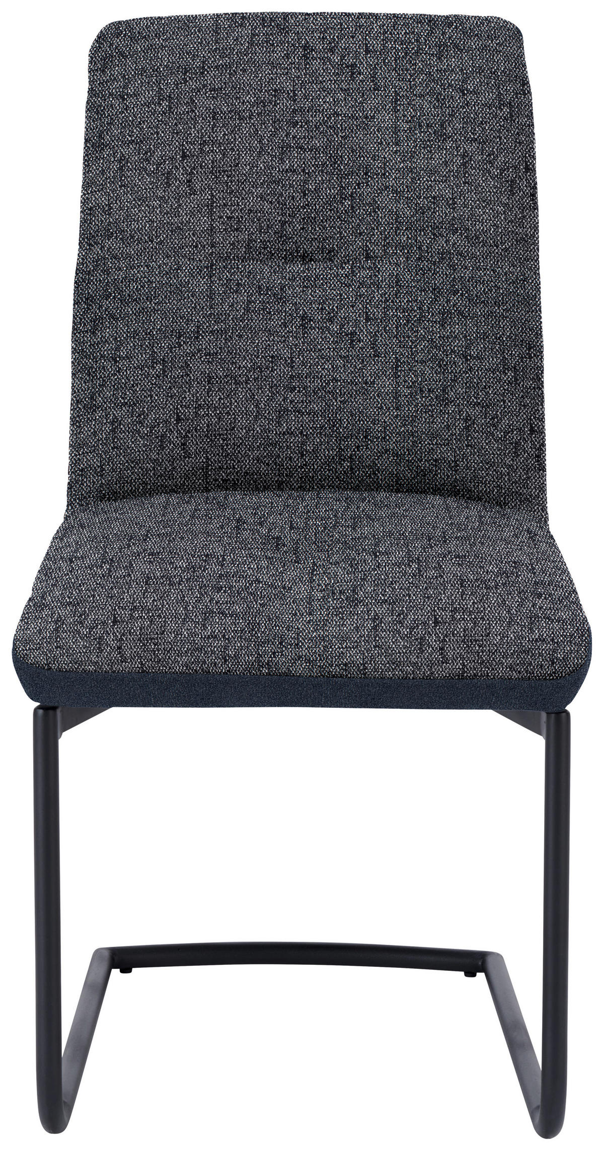 SCHWINGSTUHL  in Stahl Flachgewebe  - Schwarz, Design, Textil/Metall (48/91/62cm) - Dieter Knoll