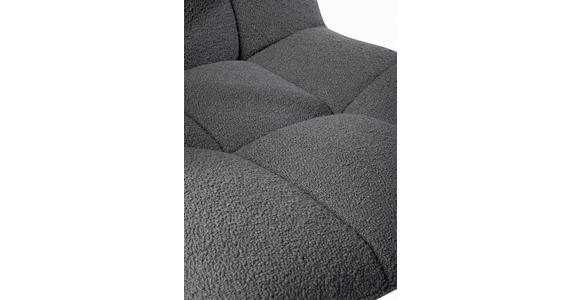 CHEFSESSEL Teddystoff Dunkelgrau - Dunkelgrau, Design, Kunststoff/Textil (66/115-125/73cm) - Novel