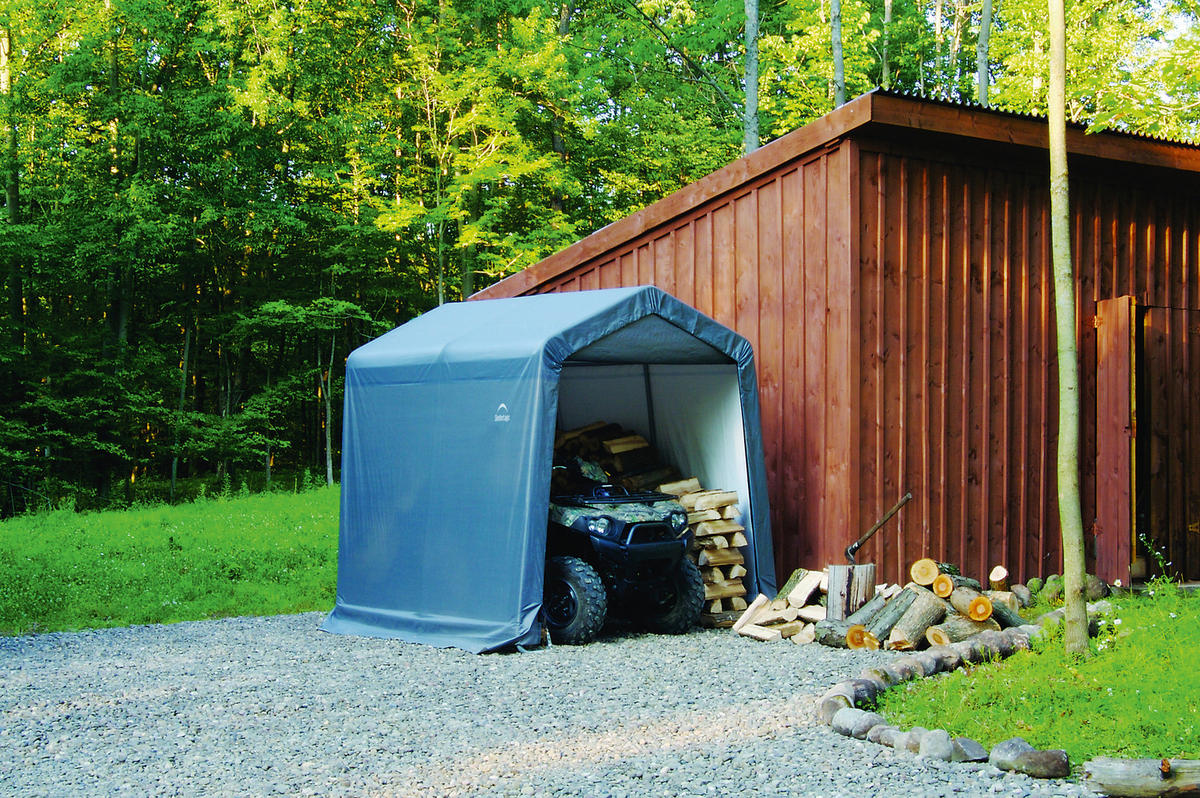 GERÄTEHAUS 240/240/240 cm  - Grau, Basics, Kunststoff (240/240/240cm) - Ambia Garden