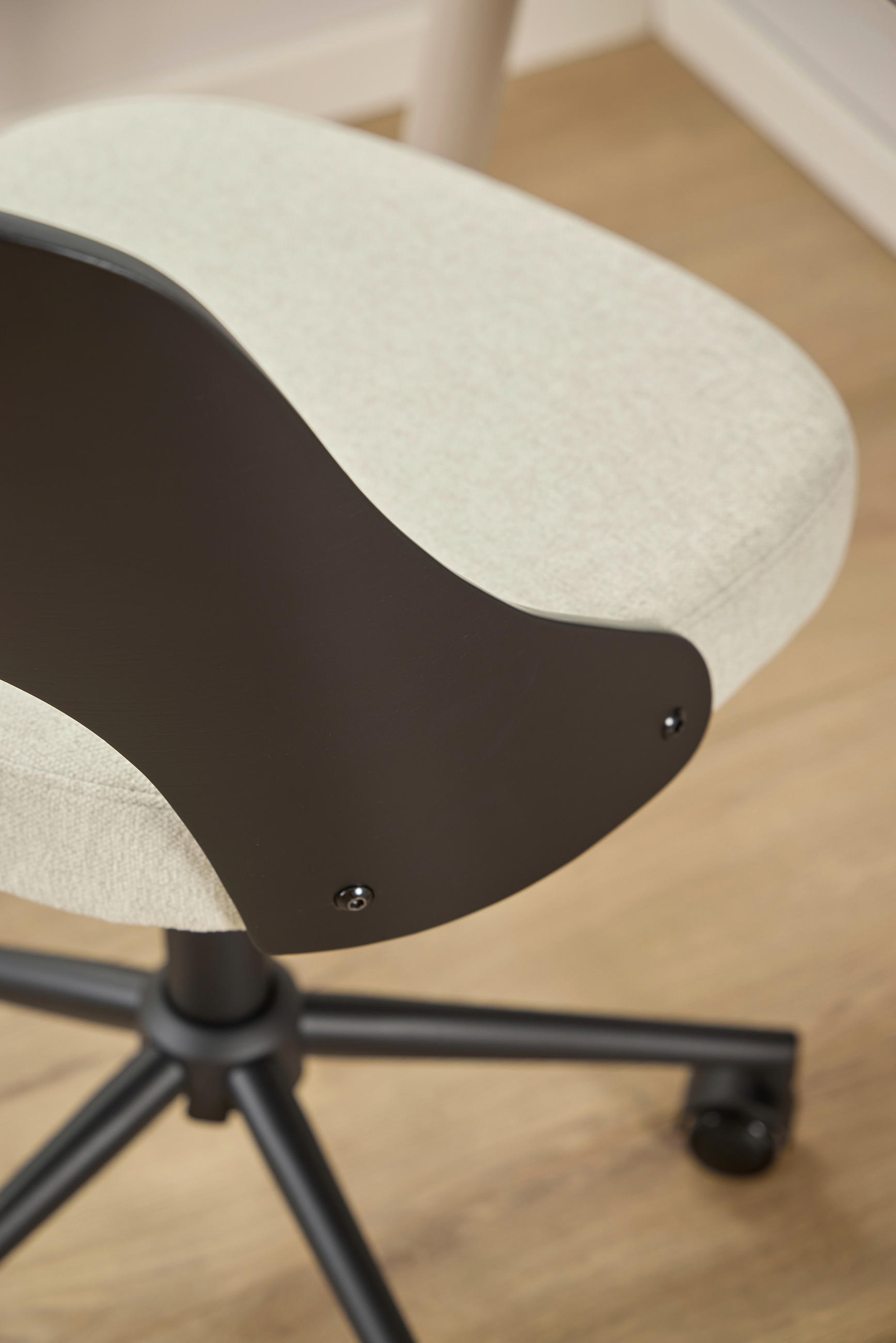 Thumbnail - Mid.you Drehstuhl, Schwarz, Beige, Metall, Textil, furniert, Sternfuß, 48x89x55.5 cm, FSC Mix, Arbeitszimmer, Bürostühle...
