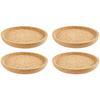 UNTERSETZERSET 4-teilig  - Braun, Design, Holz (8,70/1,20/8,70cm) - Leonardo