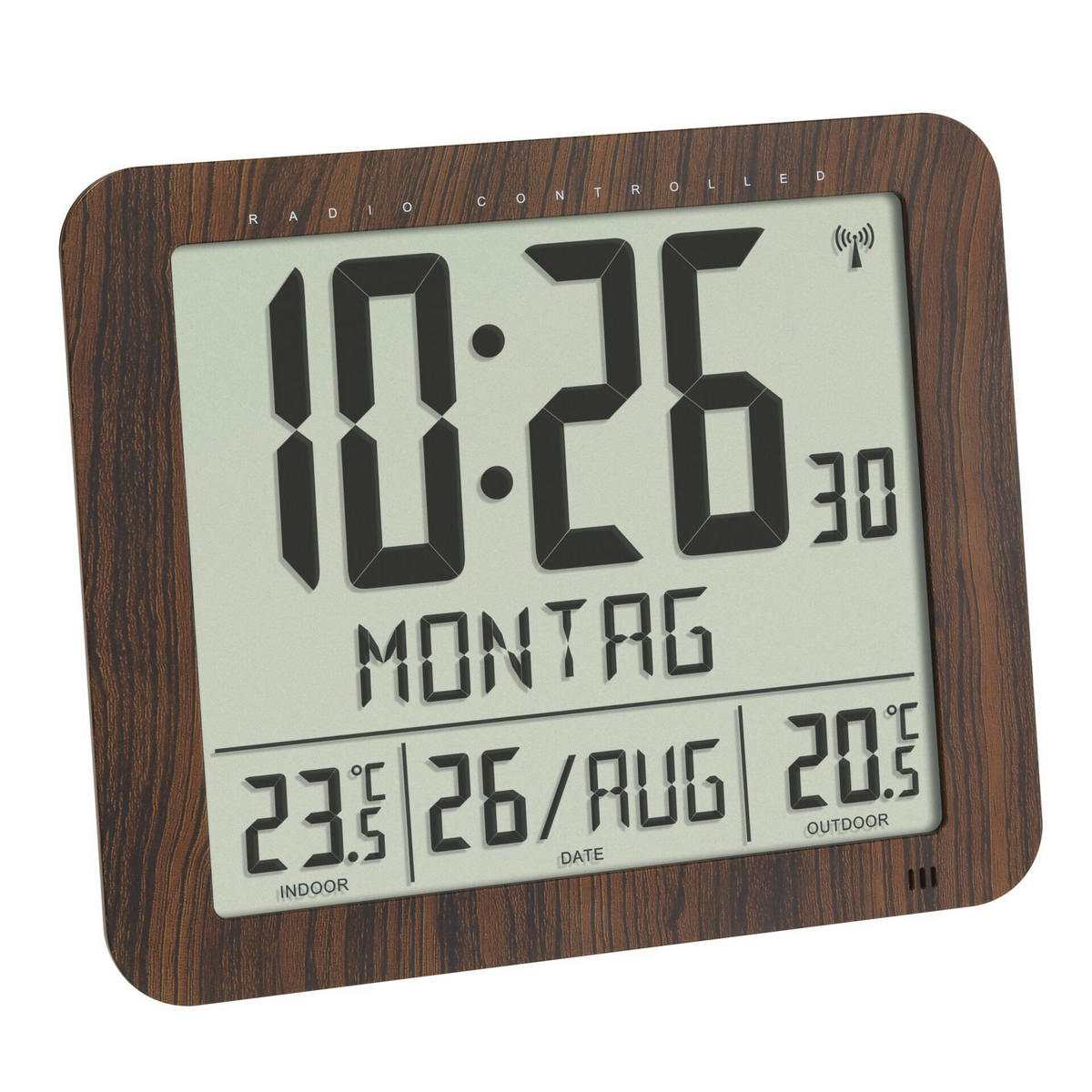 FUNKUHR 24,8/20,6/2,5 cm   - Braun, Basics, Kunststoff (24,8/20,6/2,5cm)