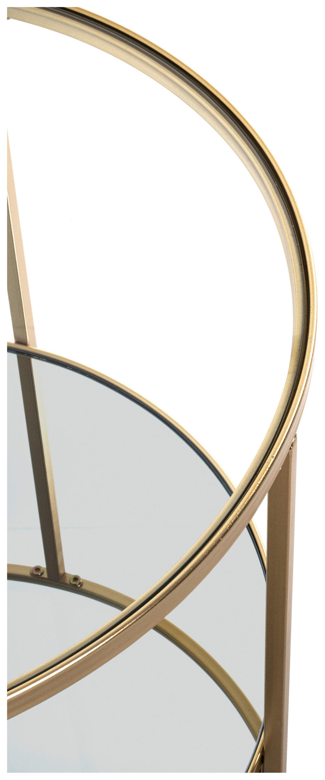 KLUB STOČIĆ  prozirna, zlatna  - prozirna/zlatna, Moderno, staklo/metal (60/60/45cm) - Carryhome