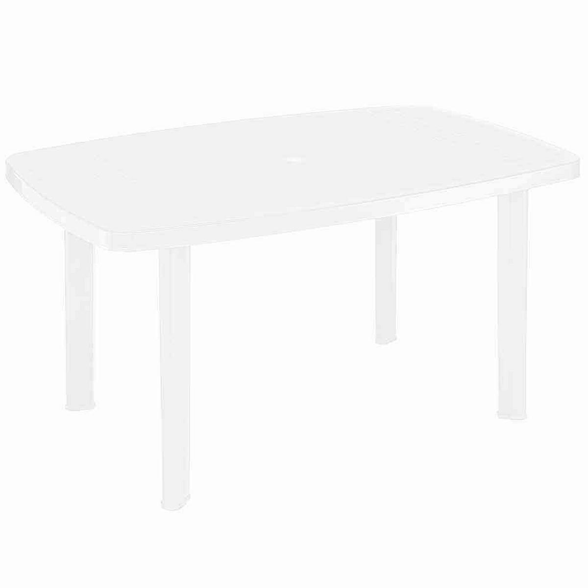 GARTENTISCHGRUPPE  - Weiß/Grau, MODERN, Kunststoff/Textil (90/90/140cm) - Gardenson