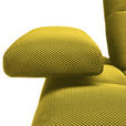 ECKSOFA in Struktur Gelb  313/233 cm  - Gelb/Schwarz, Design, Kunststoff/Textil (313/233cm) - Emilio Belluti