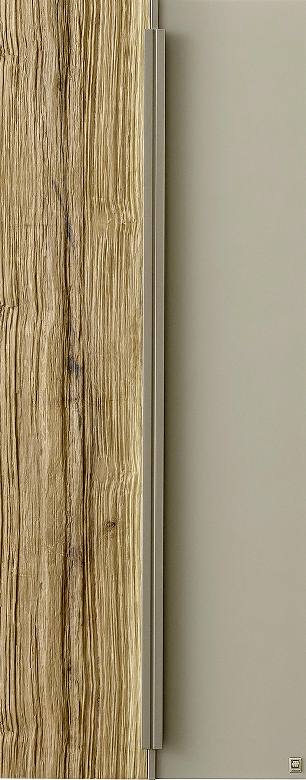 HÄNGESCHRANK 38,4/76,8/33,1 cm  - Titanfarben, ROMANTIK / LANDHAUS, Glas/Holz (38,4/76,8/33,1cm) - Musterring