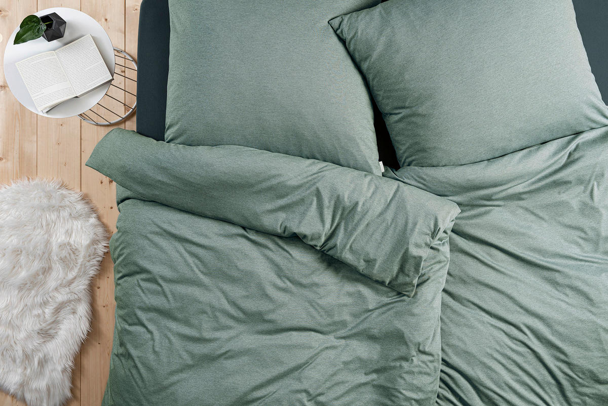 BETTWÄSCHE TAKOMA Interlock-Jersey 135/200 cm  - Mintgrün, Basics, Textil (135/200cm) - Estella