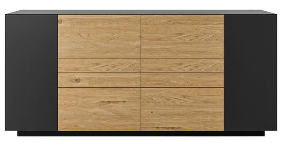 SIDEBOARD 181/84/40 cm  - Wildeiche/Anthrazit, Natur, Holz/Holzwerkstoff (181/84/40cm) - Dieter Knoll