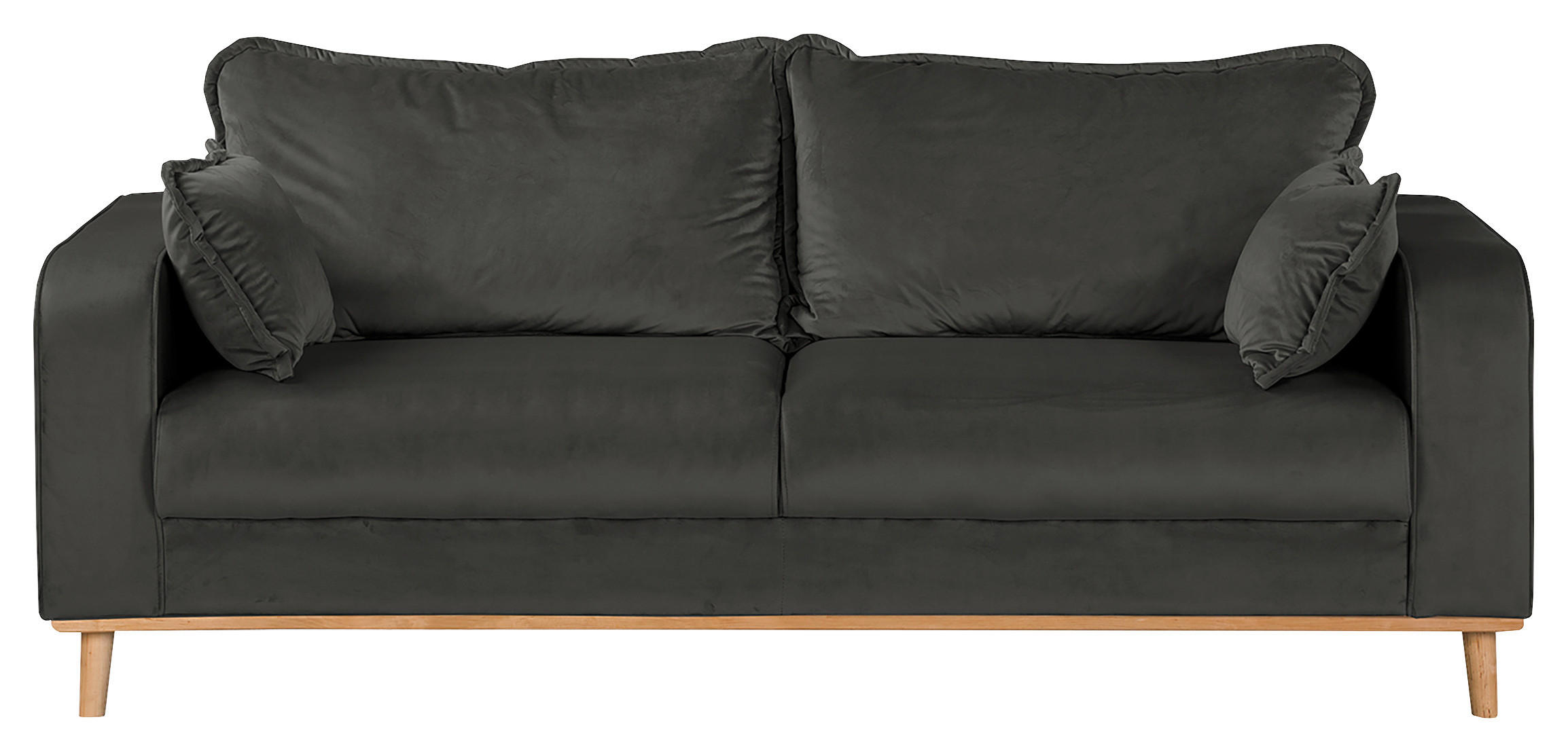 3-sitzer-sofa Beata Dunkelgrau B: 193 Cm