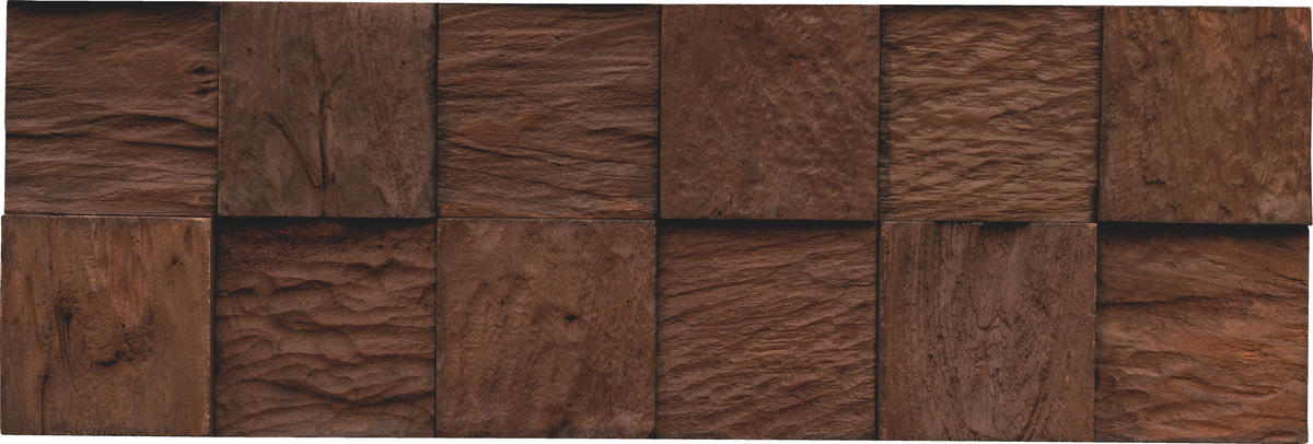 WANDVERKLEIDUNG - Dunkelbraun, Basics, Holz (55.2/18.4/2cm)