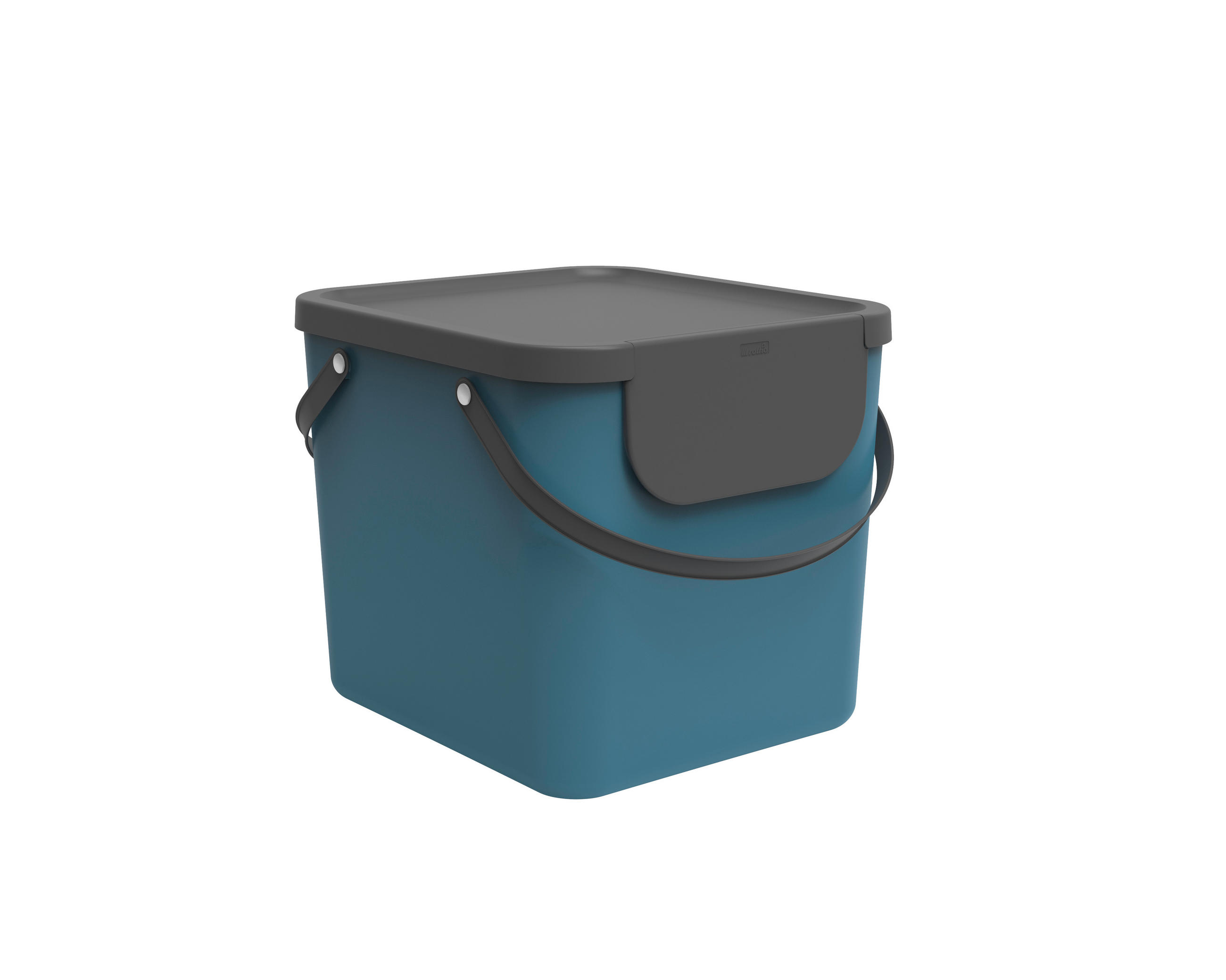 ABFALLSAMMLER ALBULA 40 L  - Blau, Basics, Kunststoff (40/35,5/34cm) - Rotho