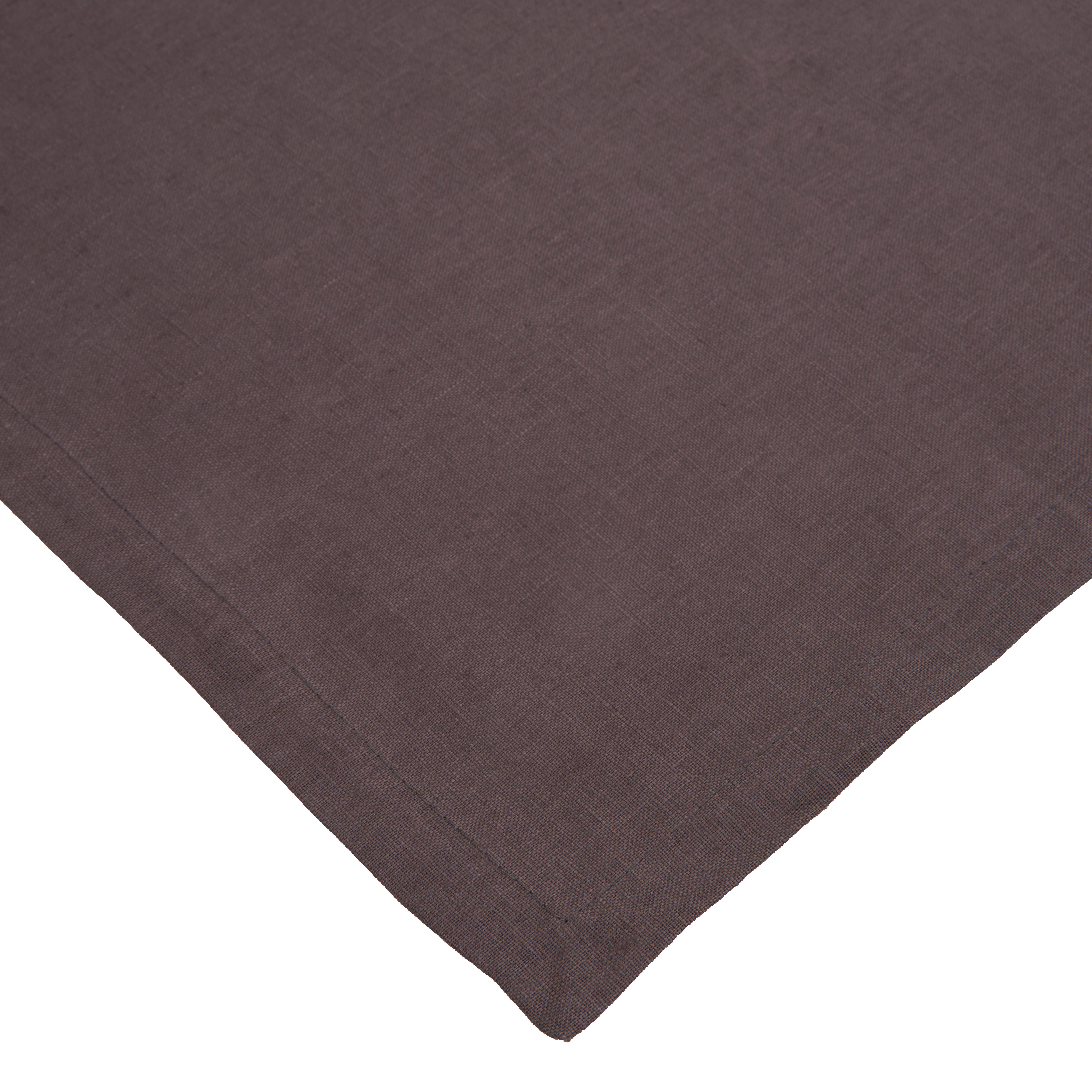 TISCHDECKE Textil Leinenoptik Anthrazit 130/260 cm  - Anthrazit, Basics, Textil (130/260cm) - Novel