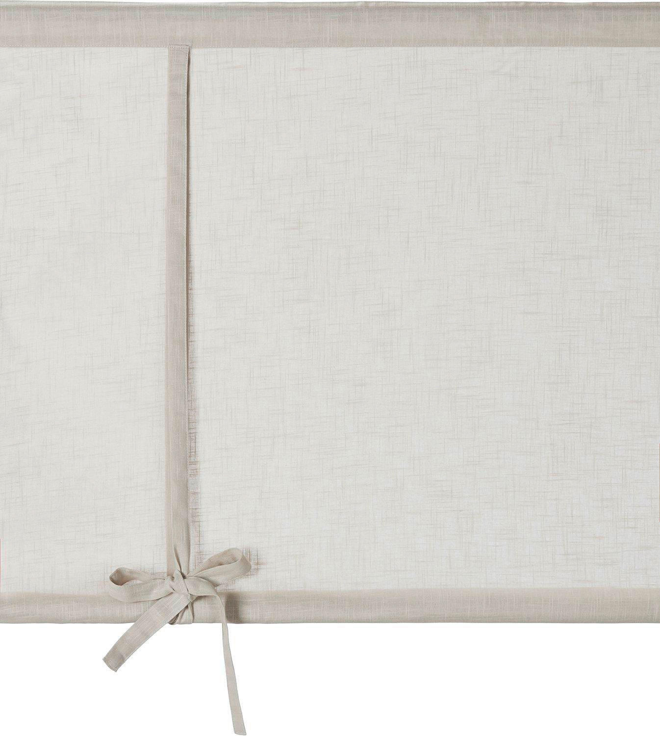 KURZGARDINE   100/90 cm   - Beige, Basics, Textil (100/90cm) - Svanefors