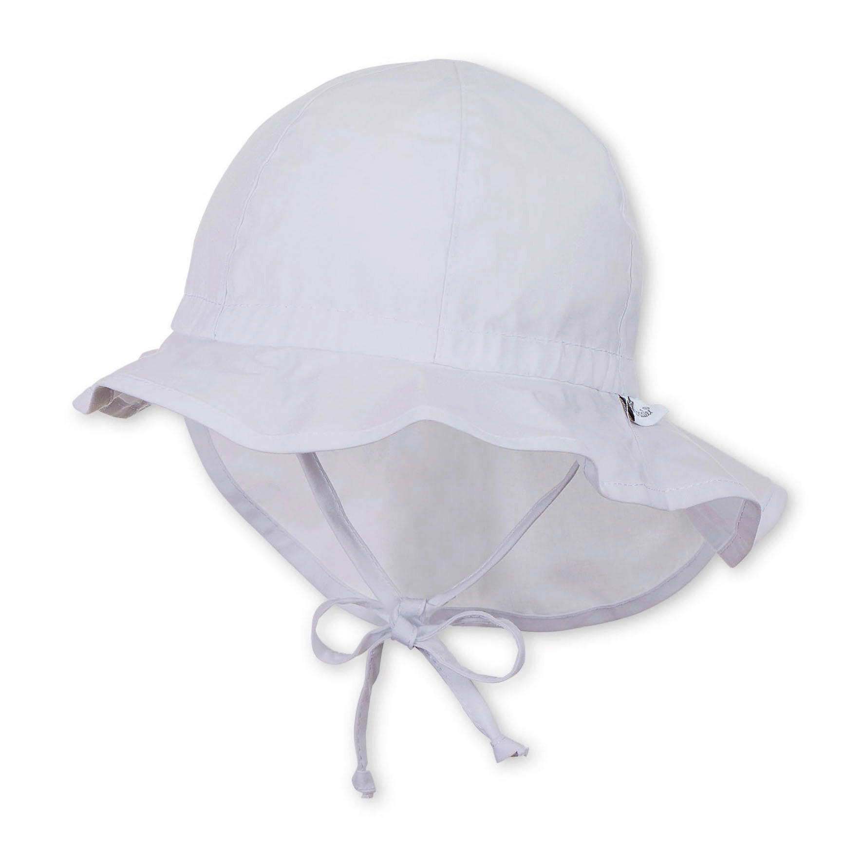 HUT MIT NACKENSCHUTZ   Weiß 49  - Weiß, Basics, Textil (49null) - Sterntaler