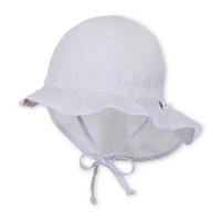 HUT MIT NACKENSCHUTZ   Weiß 43  - Weiß, Basics, Textil (43null) - Sterntaler