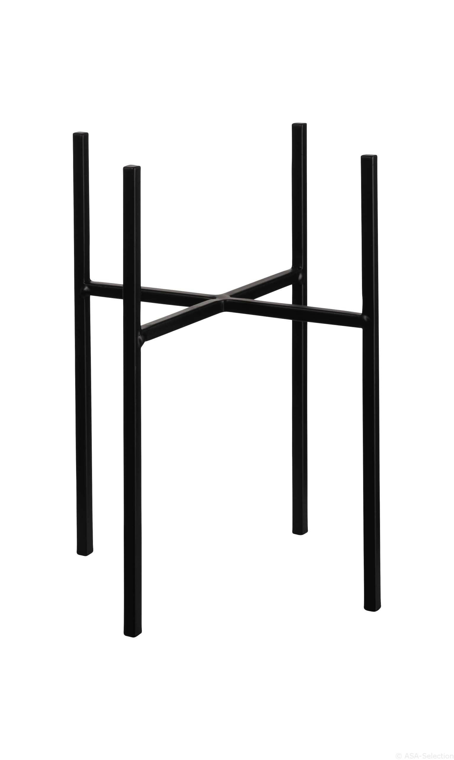 BLUMENSTÄNDER Metall  - Schwarz, Basics, Metall (15,5/15,5/26,2cm) - ASA