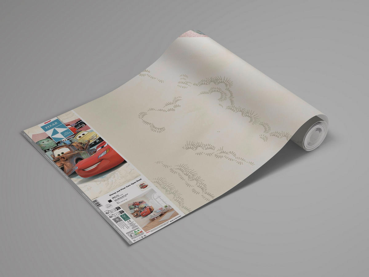 FOTOTAPETE CARS OPEN ROAD  - Naturfarben, Design, Textil (250/250cm) - Disney