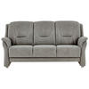 3-SITZER-SOFA in Mikrofaser Grau  - Beige/Alufarben, Konventionell, Textil/Metall (198/100/89cm) - Beldomo Comfort
