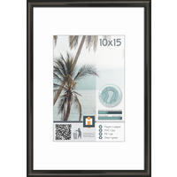 RÁM NA OBRAZY, 1 foto 10 cm x 15 cm - čierna, Basics, plast/sklo (11.5/16.1cm)