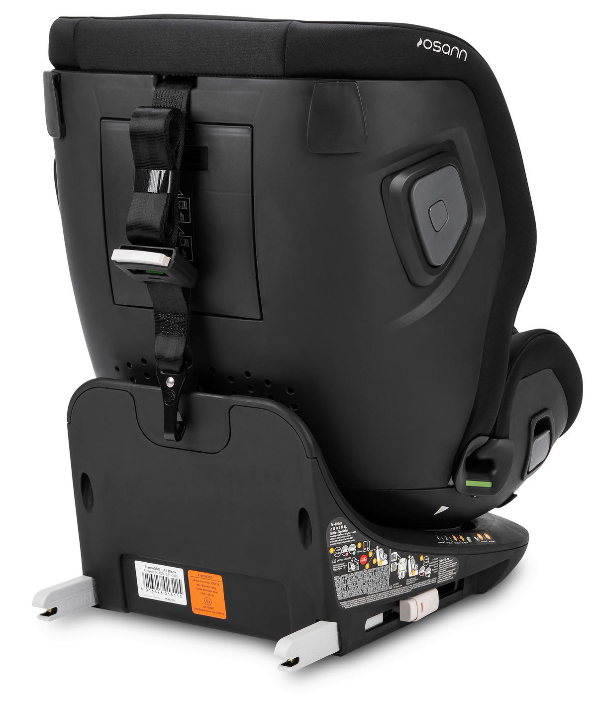REBOARDER-KINDERSITZ FLAME360 ISOFIX  - Schwarz, Basics, Kunststoff/Textil (44/58/48cm) - Osann