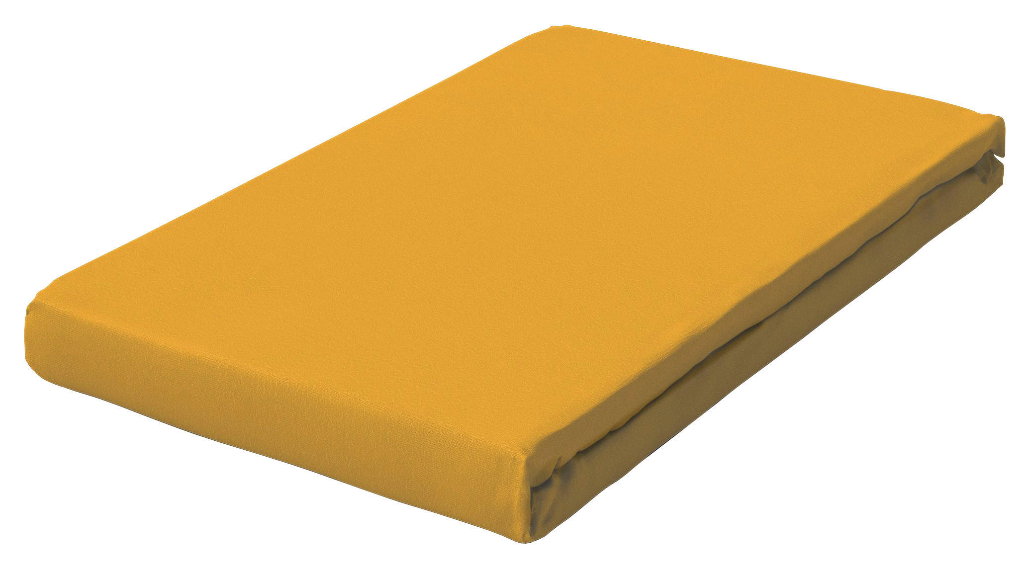 BOXSPRING-SPANNLEINTUCH 90-100/190-220 cm  - Currygelb, Basics, Textil (90-100/190-220cm) - Schlafgut