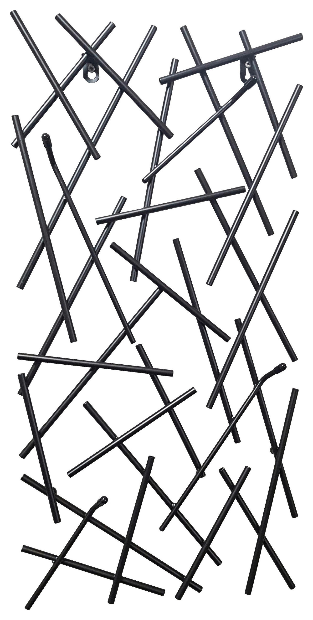 ZIDNI ČIVILUK   metal  - crna, Dizajnerski, metal (30/60/5cm)