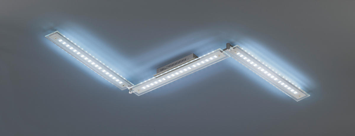 DECKENLEUCHTE TENSO MODULART  - Chromfarben/Nickelfarben, Design, Metall (9/196cm) - Fischer & Honsel