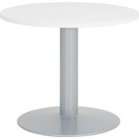 KONFERENZTISCH 90/90/72 cm  - Alufarben/Weiß, Design, Holzwerkstoff/Metall (90/90/72cm) - Moderano